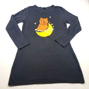 Glo Wear night owl fall Halloween moon stars long sleeve tunic / mini dress